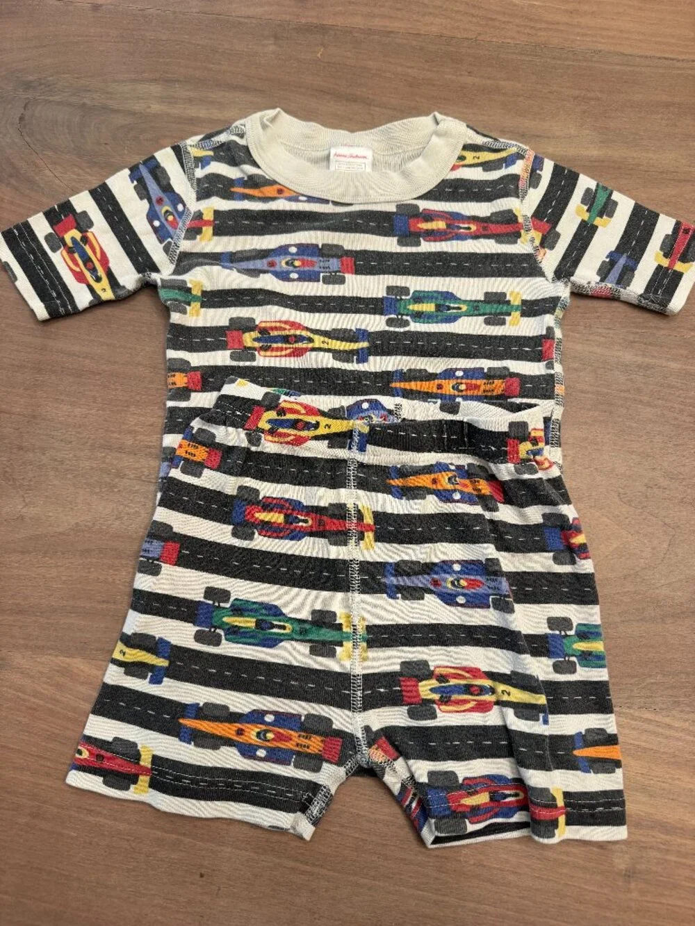 Hanna Andersson Race Car Short Pajamas 2pc Set 110cm / US 5